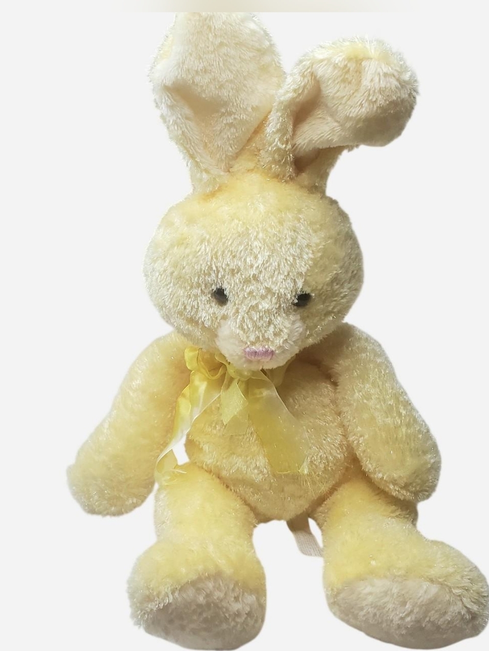 Vtg Caltoy Sitting Bunny Plush 20 Inches Long 14" Wide Medium Stuffed Animal
